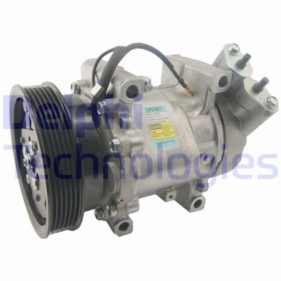 Imagem de DELPHI TSP0159277 compressor Sanden SD6V12 PAG 46 com óleo de RENAULT: CLIO 2, 2 Kasten, MEGANE 1 Coach