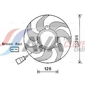 Imagem de PRASCO VN7536 Ventilador de Radiador 295 12 150 VOLKSWAGEN: Polo V Hatchback, GOLF 6, Jetta 3, SEAT: Altea XL, AUDI: A3 Sportback