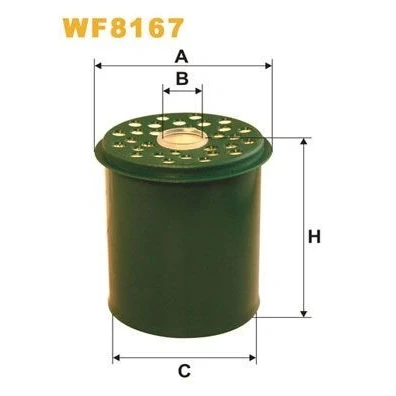 Imagem de WIX FILTERS WF8167 Filtro de Combustível Cartucho filtrante RENAULT: CLIO 1, Scénic MEGANE 1