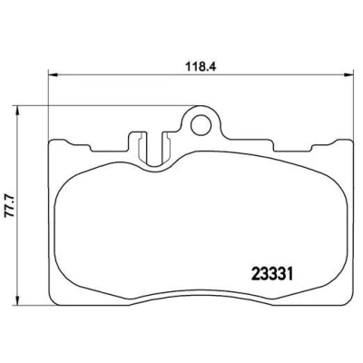 Imagem de BREMBO P 83 058 Jogo de pastilhas para travão disco preparado indicador aviso desgaste sem acessórios