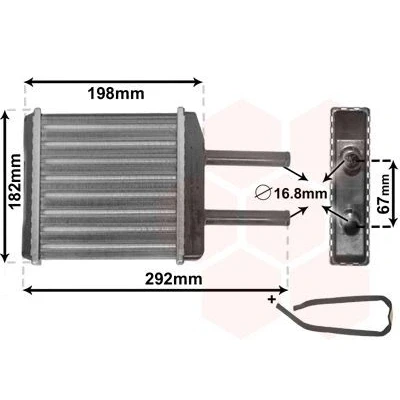 Imagem de VAN WEZEL 81006024 Radiador Quente