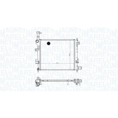 Imagem de MAGNETI MARELLI 350213165400 Radiador, arrefecimento do motor 420 368 16 Aletas de refrigeração soldadas FORD: Focus Mk1 Hatchback, Carrinha