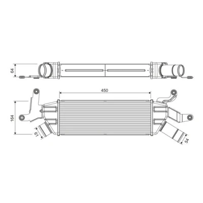 Imagem de VALEO 818370 Intercooler Alumínio sem sensor MITSUBISHI: Outlander 2 SUV