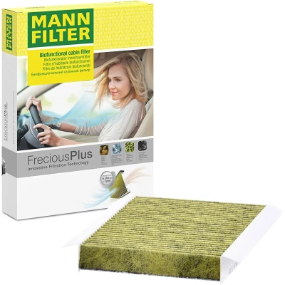 Imagem de MANN FILTER FP 22 022 Filtro, ar do habitáculo Filtro de carvão ativado com polifenol 220mm 157mm 30mm FIAT: 500X, 500L, JEEP: Renegade SUV, Compass