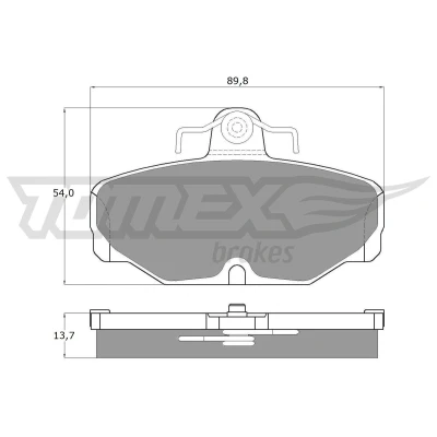 Imagem de TOMEX brakes TX 10 67 Jogo de pastilhas para travão disco Eixo traseiro FORD: Escort 6, SCORPIO 1
