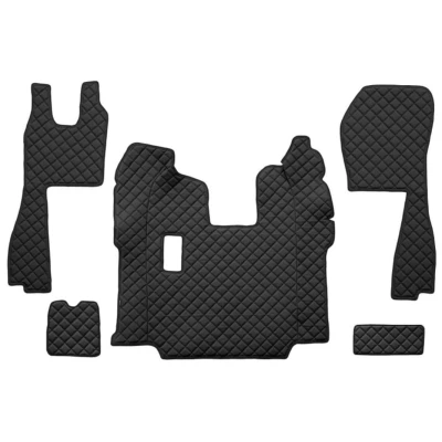 Imagem de F CORE FL05 BLACK Conjunto de tapete chão Couro artificial à frente 5 preto
