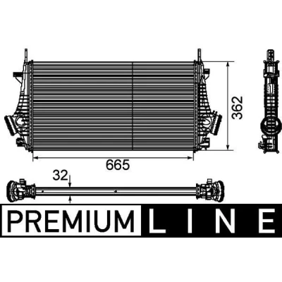 Imagem de MAHLE ORIGINAL CI 191 000P Intercooler