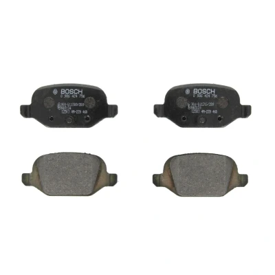 Imagem de BOSCH 0 986 424 756 Jogo de pastilhas para travão disco Baixo teor metálico com instruções montagem FIAT: Punto II Hatchback