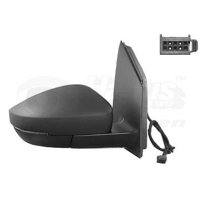 Imagem de Espelho retrovisor Van Wezel 5829808 à direita preto completo, convexo, para regulação eléctrica dos espelhos, aquecível