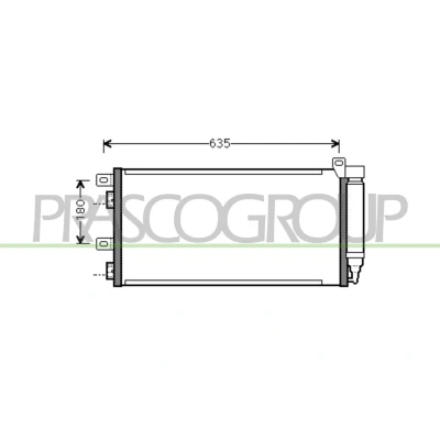 Imagem de PRASCO MN304C001 Condensador com secador 15 13 Alumínio 605