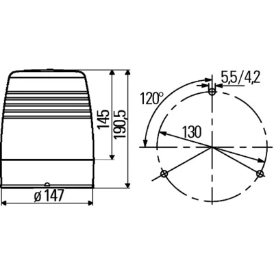 Imagem de HELLA 2RL 008 965 011 Farolim rotativo