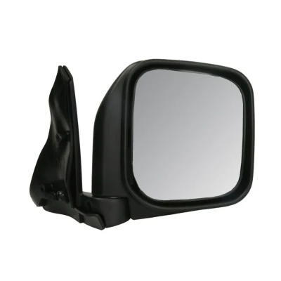 Imagem de espelho retrovisor Tyc 323 0007 à direita preto convexo, para regulação manual do MITSUBISHI: PAJERO 2