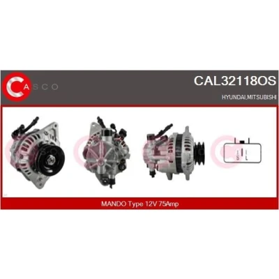 Imagem de CASCO Alternador 12V 80A CPA0094 com regulador integrado CITROËN: AX Hatchback, ZX Xantia PEUGEOT: 205 II Hatchback CAL15140AS