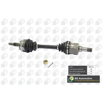 Imagem de BGA DS1300L Veio de transmissão Eixo dianteiro, lado esquerdo