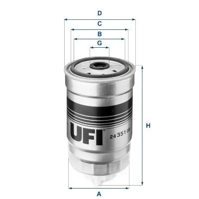 Imagem de Filtro de combustível UFI 24.351.00