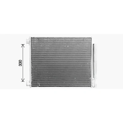 Imagem de PRASCO RT5653D Condensador com secador 15,6 10,2 Alumínio 517 R 134a RENAULT: Megane 4, GRAND SCENIC 4