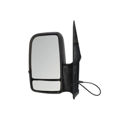 Imagem de espelho retrovisor Blic 5402 04 9291990P esquerda preto manual com grande angular, convexo MERCEDES BENZ: Sprinter 3.5 T Van, 3 Van