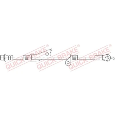 Imagem de QUICK BRAKE 58.861 Mangueira de Travão 650 TOYOTA: Auris Hatchback