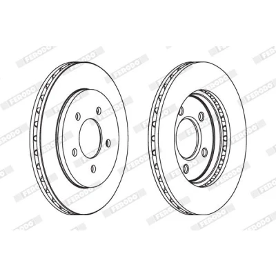 Imagem de FERODO PREMIER DDF1058C Disco de travão 240 7 4 114,3 cheio sem parafusos NISSAN: MICRA 2