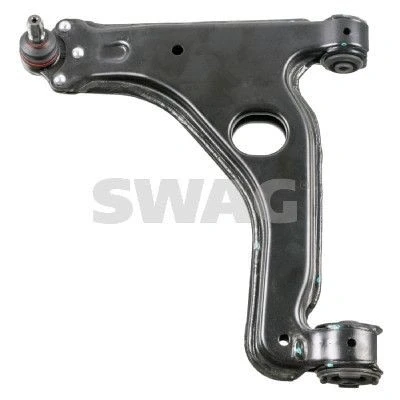 Imagem de SWAG 40 92 7073 Braço de suspensão com chumaceira Eixo dianteiro, lado esquerdo, em baixo transversal Chapa aço OPEL: Astra H Hatchback