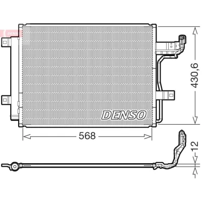 Imagem de DENSO DCN44019 Condensador com secador R134a