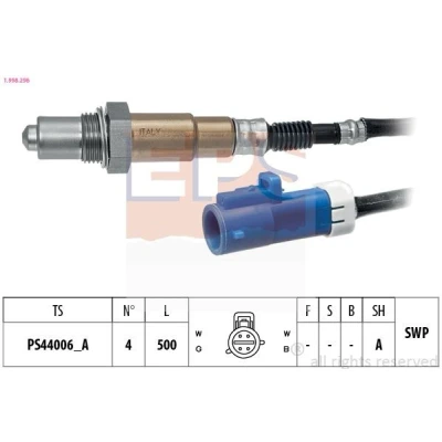 Imagem de EPS 1.998.296 Sonda lambda Made in Italy OE Equivalent com aquecimento, plana, Rosca pré lubrificada FORD: Focus Mk1 Carrinha