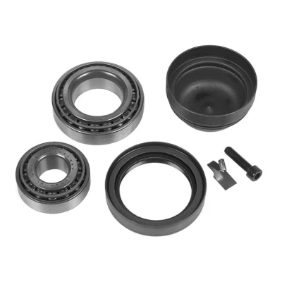 Imagem de MEYLE 014 033 0042 Kit de Rolamento roda Eixo dianteiro, ambos os lados com material montagem ORIGINAL Quality 50 rolos cónicos