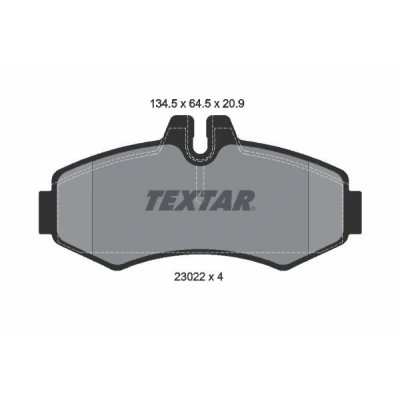 Imagem de TEXTAR 2302201 Jogo de pastilhas para travão disco preparado indicador aviso desgaste MERCEDES BENZ: Vito Minibus, Van, Classe V