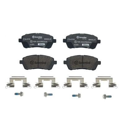 Imagem de BREMBO P 24 072X Jogo de pastilhas para travão disco excl. contacto aviso desgaste com parafusos pinça acessórios