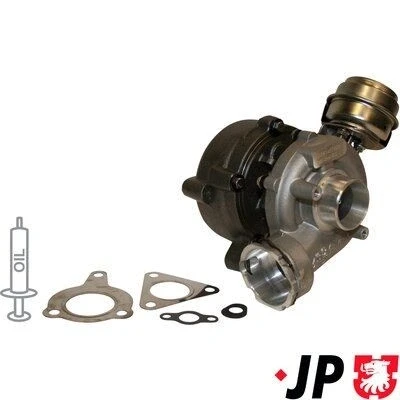 Imagem de JP GROUP 1117400400 Turbocompressor accionado pelos gases de escape incl. Kit juntas AUDI: A6 C6 Avant, A4 B6 B7 Sedan