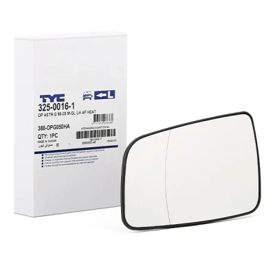 Imagem de TYC 325 0016 1 Vidro Espelho esquerda OPEL: Astra G CC, Caravan, Sedan