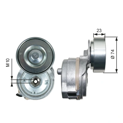 Imagem de GATES T38719 Tensor da Correia Micro V UNIQUE FIT