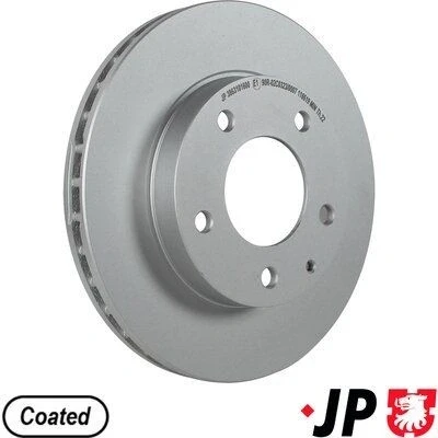 Imagem de JP GROUP 3863101600 Disco de travão Eixo dianteiro 258 24 5 interior ventilado revestido MAZDA: Xedos 6, 626 V Hatchback