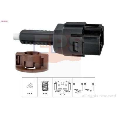 Imagem de EPS 1.810.261 Interruptor de luz stop mecânico Made in Italy OE Equivalent HONDA: CIVIC 7 Hatchback, Jazz 2