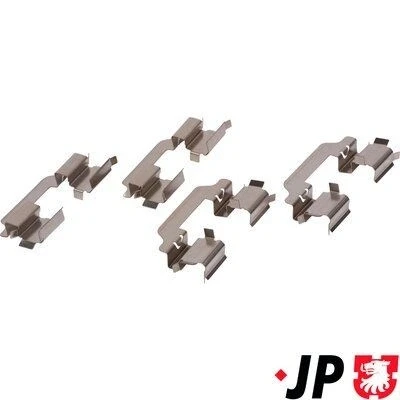 Imagem de JP GROUP 1463650610 Kit de acessórios, pastilhas travão Eixo dianteiro BMW: 1 Coupe, Hatchback, MINI: Countryman, RENAULT: CLIO 3