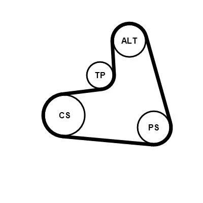 Imagem de CONTITECH 6PK1120K3 Jogo de correias trapezoidais estriadas VOLKSWAGEN: Golf 4, Bora Sedan, Sharan I, SEAT: Ibiza 2, Leon I Hatchback, Alhambra
