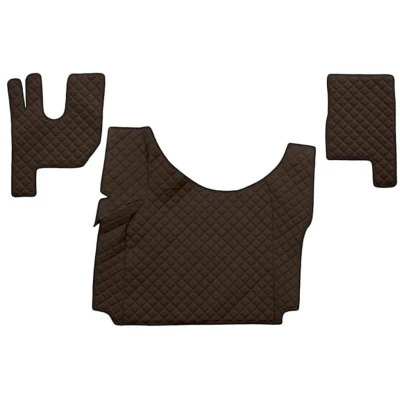 Imagem de F CORE FL14 BROWN Conjunto de tapete chão Couro artificial castanho
