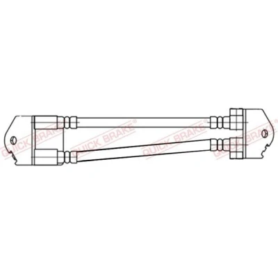Imagem de QUICK BRAKE 25.009 Mangueira de Travão 410 M10X1/M12X1 (INT.) FORD: Transit Mk5 Van
