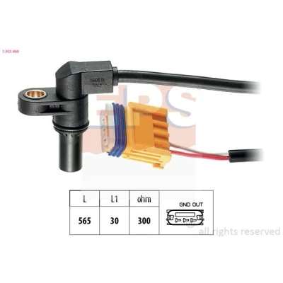 Imagem de EPS 1.953.469 Sensor da velocidade de rotação, cx. vel. automática CITROËN: C4 I Hatchback