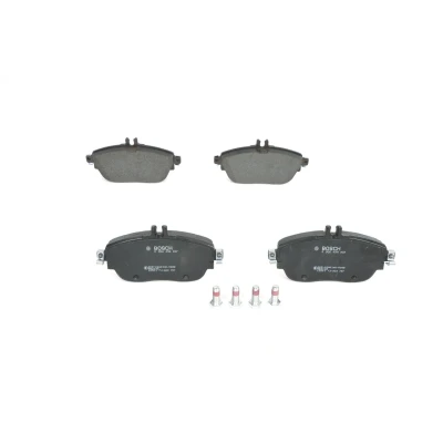 Imagem de BOSCH 0 986 494 937 Jogo de pastilhas para travão disco Baixo teor metálico com chapa anti ruído, parafusos acessórios