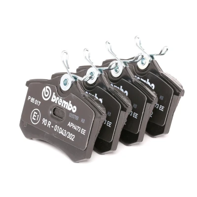 Imagem de BREMBO P 85 017 Jogo de pastilhas para travão disco excl. contacto aviso desgaste com parafusos pinça sem acessórios endado,