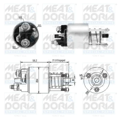 Imagem de Interruptor de solenoide, motor arranque MEAT &amp; DORIA 46281