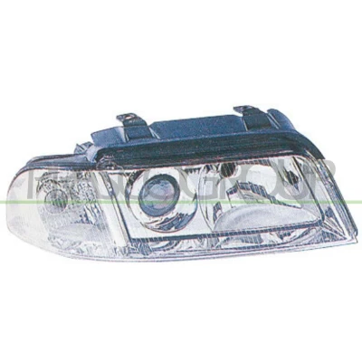 Imagem de PRASCO AD0194903 Farol Principal à direita H7/H7 sem motor de regulação do alcance dos faróis AUDI: A4 B5 Avant, Sedan