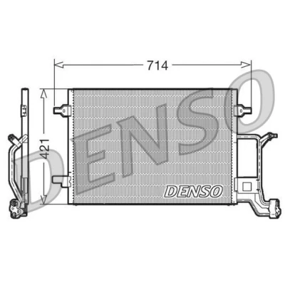 Imagem de DENSO DCN32019 Condensador sem secador 714x421x16 R 134a 714 AUDI: A4 B5 Avant, A6 C5 Sedan, VOLKSWAGEN: Passat Variant