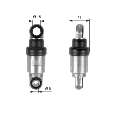 Imagem de GATES FleetRunner Micro V Kit T39097 Amortecedor de vibrações, correia trapezoidal estriada BMW: 3 Sedan, 5 Touring