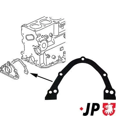 Imagem de JP GROUP 1119100300 Juntas do lado da polia VOLKSWAGEN: GOLF 3, Polo III Hatchback, AUDI: A6 C5 Avant, SEAT: Ibiza 2