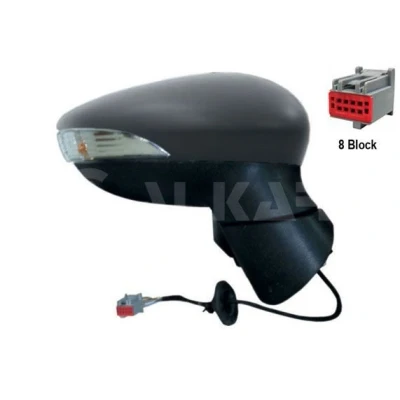 Imagem de Espelho retrovisor Alkar 6116394 à direita com subcapa elétrico aquecível, dobrável electricamente, não esférico FORD: FIESTA 6