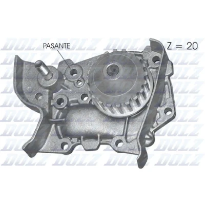 Imagem de DOLZ R314 Bomba de água 20 com polia RENAULT: Kangoo I Express, CLIO 2,