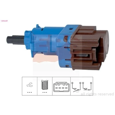 Imagem de EPS 1.810.247 Interruptor de luz stop mecânico Made in Italy OE Equivalent FIAT: Grande Punto Hatchback, 500 Croma II Carrinha