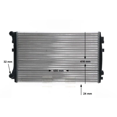 Imagem de MAHLE ORIGINAL CR 2054 001S Radiador, arrefecimento do motor 650 416 24 Aletas de refrigeração unidas mecanicamente VOLKSWAGEN: Golf 7 endado, norauto